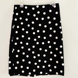 Ann Taylor Polka Dot Pencil Skirt
